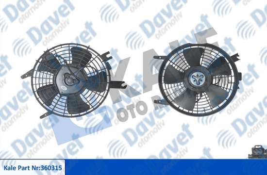 KALE 360315 Fan Motoru Davlumbazli Toyota Corolla E11 1.3 2.0d 97>01